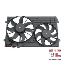 New Radiator Cooling Dual Fan Assembly Replacement for Golf VW Beetle Jetta
