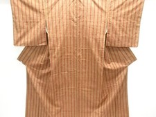 7601389: JAPANESE KIMONO / TSUMUGI / WOVEN STRIPES