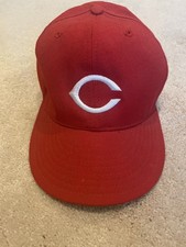 Cincinnati Reds Vintage 1980's Wool Hat Cap Fitted 7 1/4 Diamond New Era NMINT