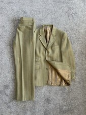 Heavyweight Green Tweed Brook Taverner Window Pain Tweed Two Piece Suit