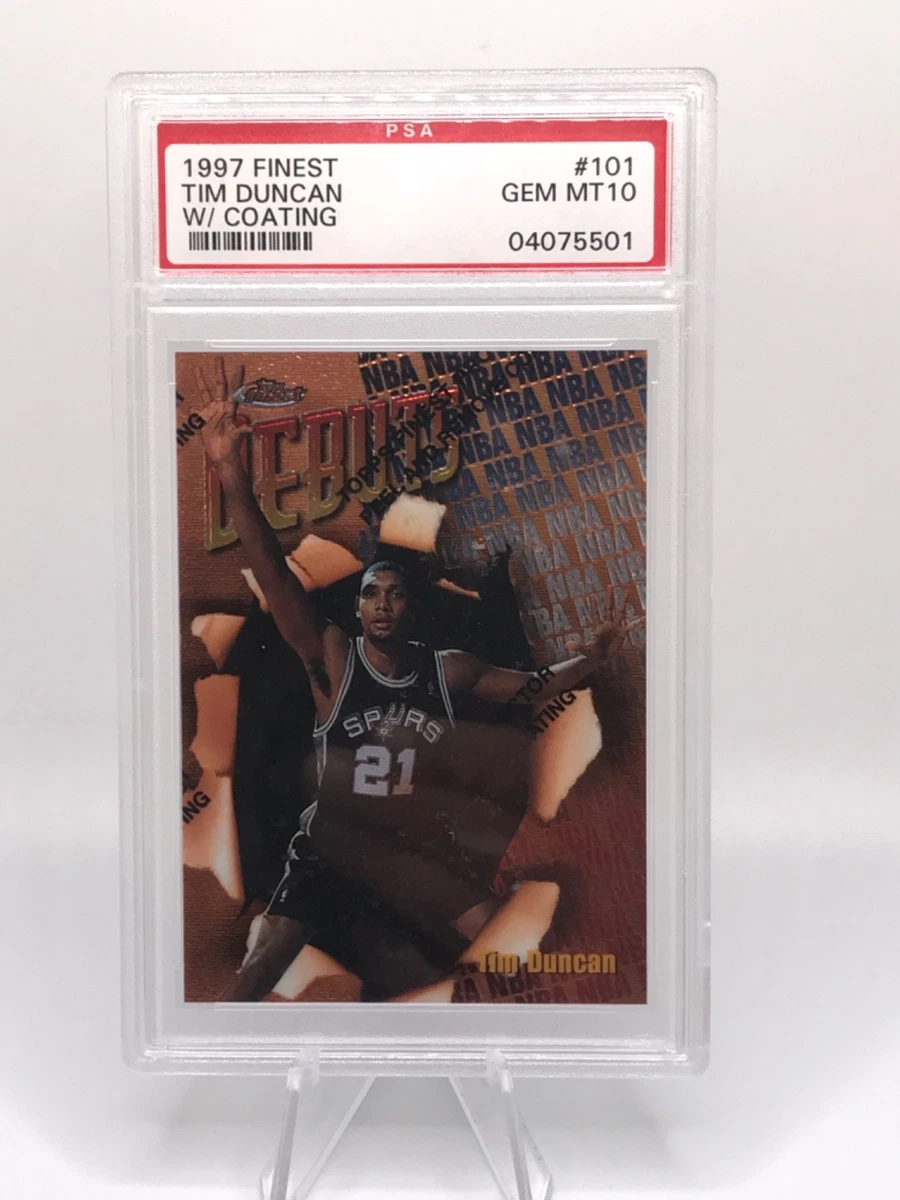 Tim Duncan Basketball Grade 10 Rookie Sports Trading Cards