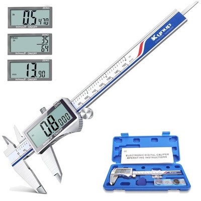 Digitaler Messschieber Edelstahl 150mm LCD  Messgeräte mit Umwandlung