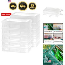 Clear Storage Cases, 10-Pack,  , Plastic Bead Organizing Containers with Sna...