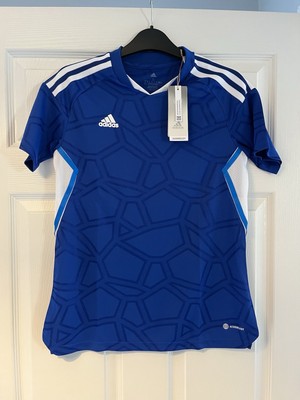 Brandneu mit Etikett Adidas Condivo 22 Spieltag Damen Trikot - T-SHIRT GRÖSSE 10 / FUSSBALL
