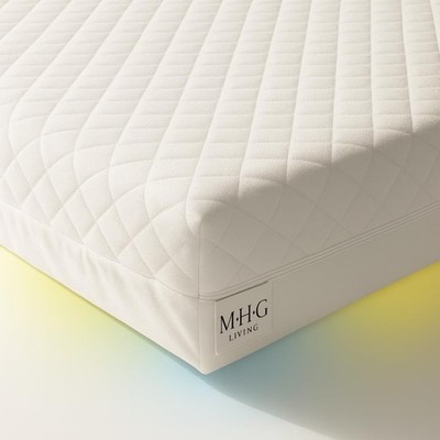 Babybett Bett Matratze Hypoallergen, Wasserdicht & Abnehmbarer Bezug Kleinkind Sicher