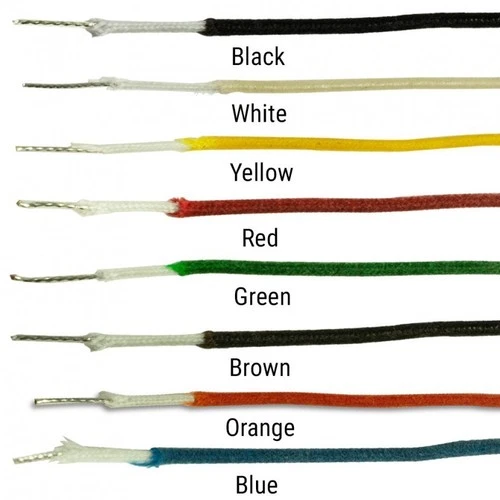 Color Gavitt Tinned 22awg Cloth Pushback Vintage-style Guitar / amp wire