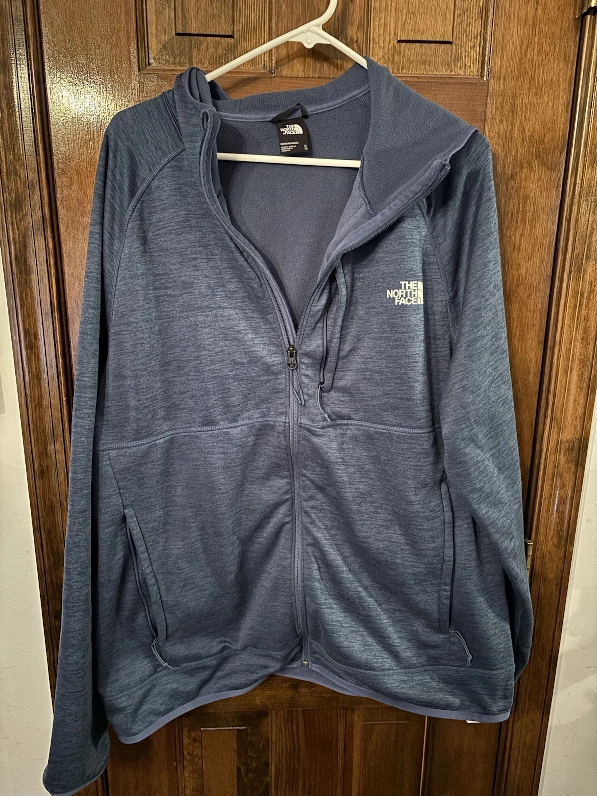 NORTHFACE Men’s Canyonlands Hoodie Full Zip Fleece Jacket Blue Pre Owned