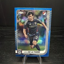Luca De La Torre Blue Refractor /150 2025 Topps Chrome MLS San Diego FC