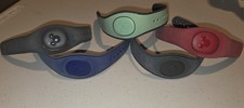 Lot of 5 Disney Magic Bands Prew Owned/Inactive 3 adult 2 child