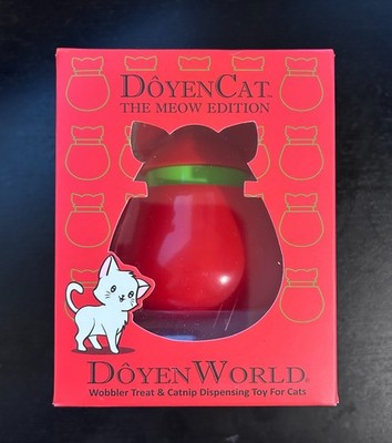 DoyenCat  The Meow Edition  Wobble Cat Toy Treat & Catnip Dispenser Interactive
