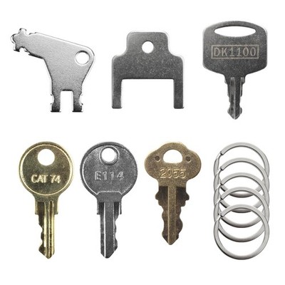 VIDABTE 6 Paper Towel Key, Toilet Dispenser Key for Tork SCA Silver 