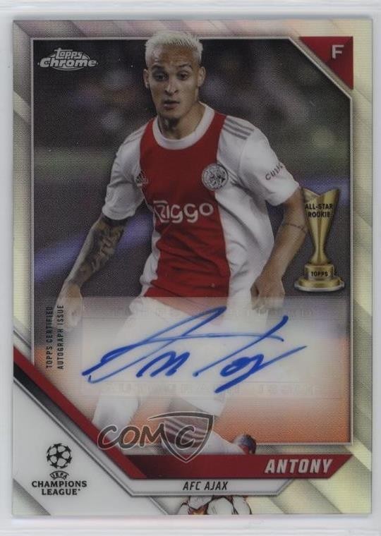 2021-22 Topps Chrome UCL Chrome Auto Antony #CA-A Auto d3b