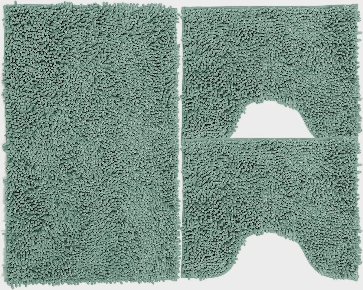 Tappetino da bagno in microfibra HIGHLAND 55x55cm Verde Oliva Spirella | Leroy Merlin