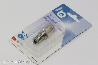 HQ 15W E14 SES Hochtemperatur kleine Schraub Backofen Lampe Birne 220-240V AC