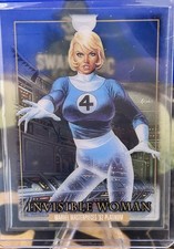 2024 SkyBox Marvel Masterpieces 92 Platinum Invisible Woman #39 Clear Cut