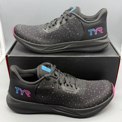 TYR Techknit RNR-1 Men 9 Women 10.5 Trainer Running Shoes Wodapalooza Black NWB
