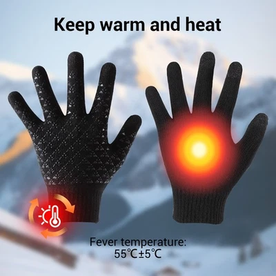 MARKENLOS Beheizbare Handschuhe Winter Warm Beheizte Motorradhandschuhe Fahrrad