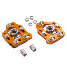 2x Adjustable Upper Strut Plate for Ford Mustang 1979-1989 Coil Top Mounts