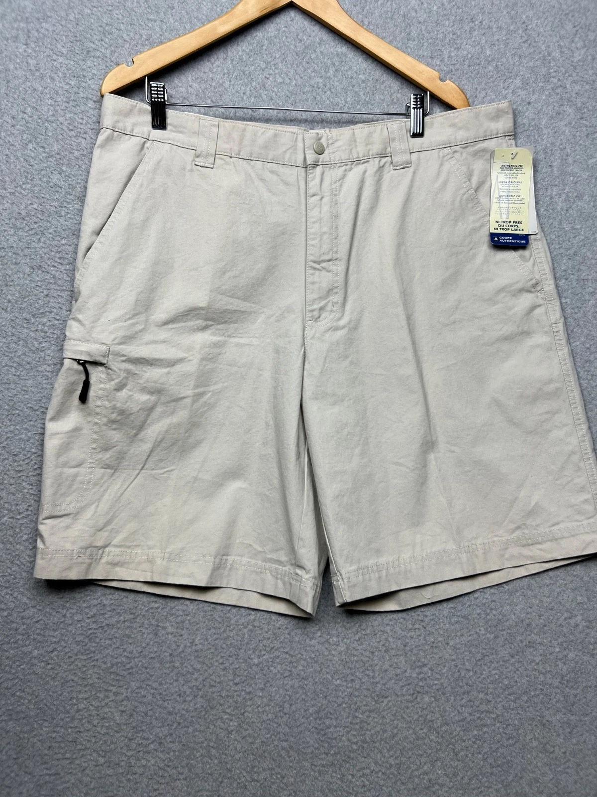 Columbia Shorts Men’s Size 38 Beige Outdoor Hiking Cargo Classic Canvas Relax