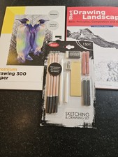 Jasart Sketching & Drawing Set,Reeves Premium Drawing 300 Paper,Start Drawing Bk