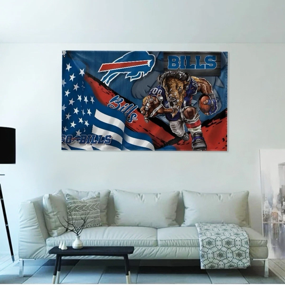 Buffalo Fans Football Team House Flag