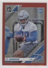 2019 Panini Donruss Optic Rookies Red Prizm 56/99 Ty Johnson #145 3hk