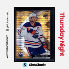2024 UPPER DECK ALLURE #97 CONNOR MCDAVID GOLD GLITTER BOMB /199
