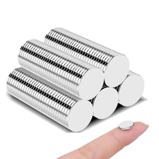 150Pcs Tiny Round Refrigerator Magnets,10x1mm Small Rare Earth Thin Neodymium...