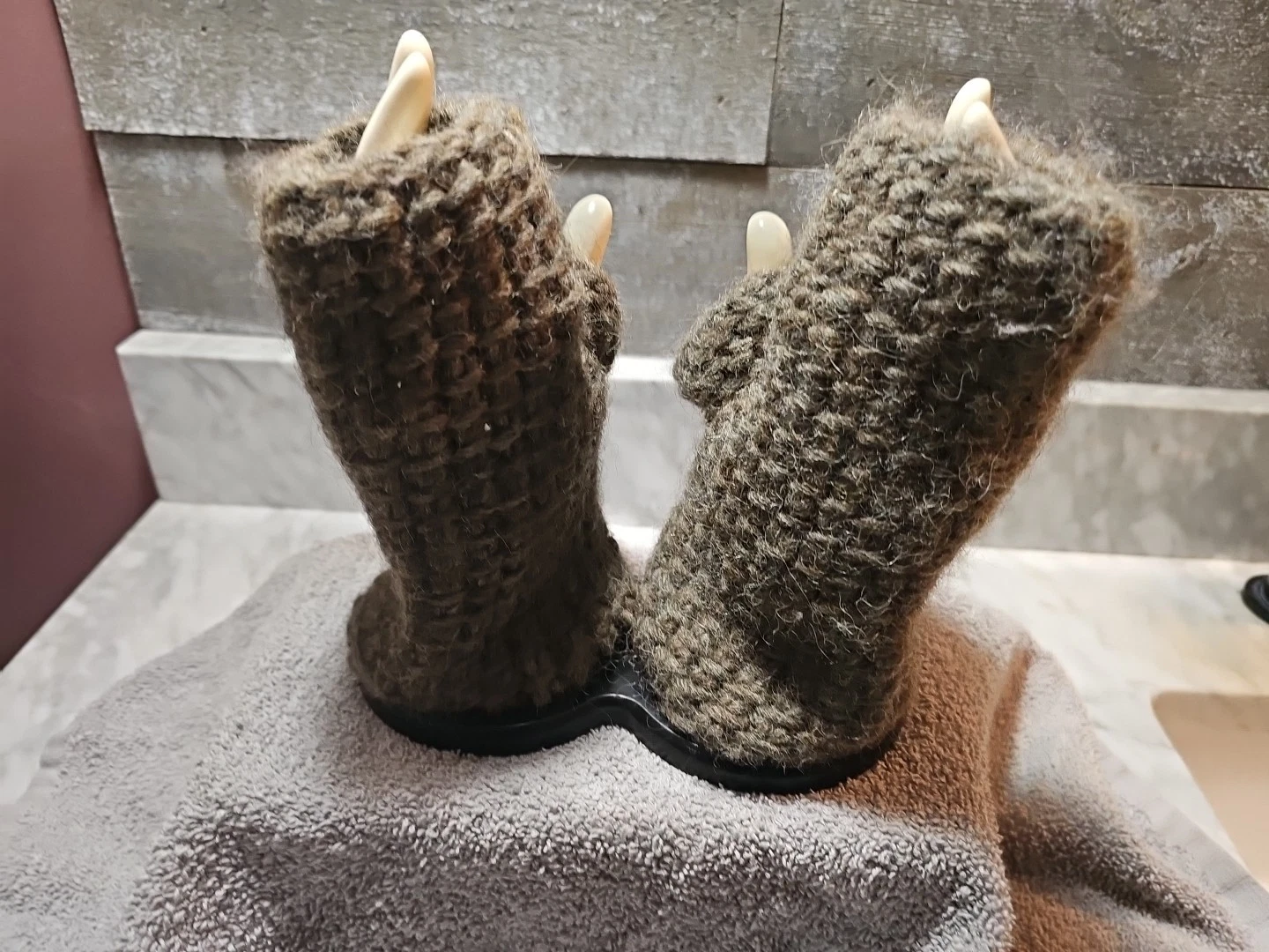Hand Made Alpca Hand Warmers Gloves