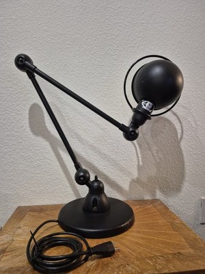 Vintage Jielde Loft Desk Lamp Black 2 Arms Made In France D6440