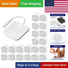 Tens Unit Electrodes Pads 2x2 20 Pcs Replacement Pads Electrode Patches for E...