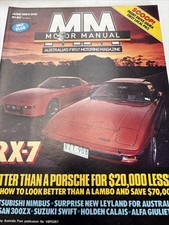 June 84 Mazda RX7 Alfa Romeo Guilietta Suzuki Swift Mitsubishi Colt Sigma Civic