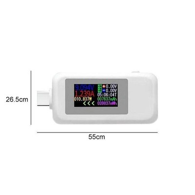 Protable USB Type-C Power Tester Voltage Current Capacity Meter USB-C Multimeter