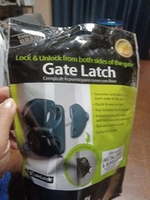 D D Black Two-Sided Key-Lockable General Purpose Gate Latch