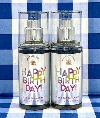 2-Pack Bath & Body Works Happy Birthday Fragrance Mist 2.5 fl oz