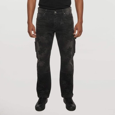 Amiri x Chemist Black Star Applique Denim Carpenter Jeans MWaist