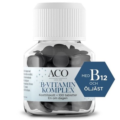 ACO B Vitamin Komplex 100 Tabletten | Komplettes B-Komplex...