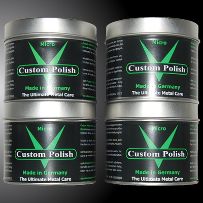 CUSTOM POLISH MICRO 4x400g Chrome Polish Chrome Stainless Steel Chrome Aluminum Rim Cleaner