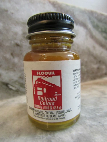 FLOQUIL RAILROAD COLORS MODEL PAINT - 1oz 1 OUNCE - ATSF YELLOW