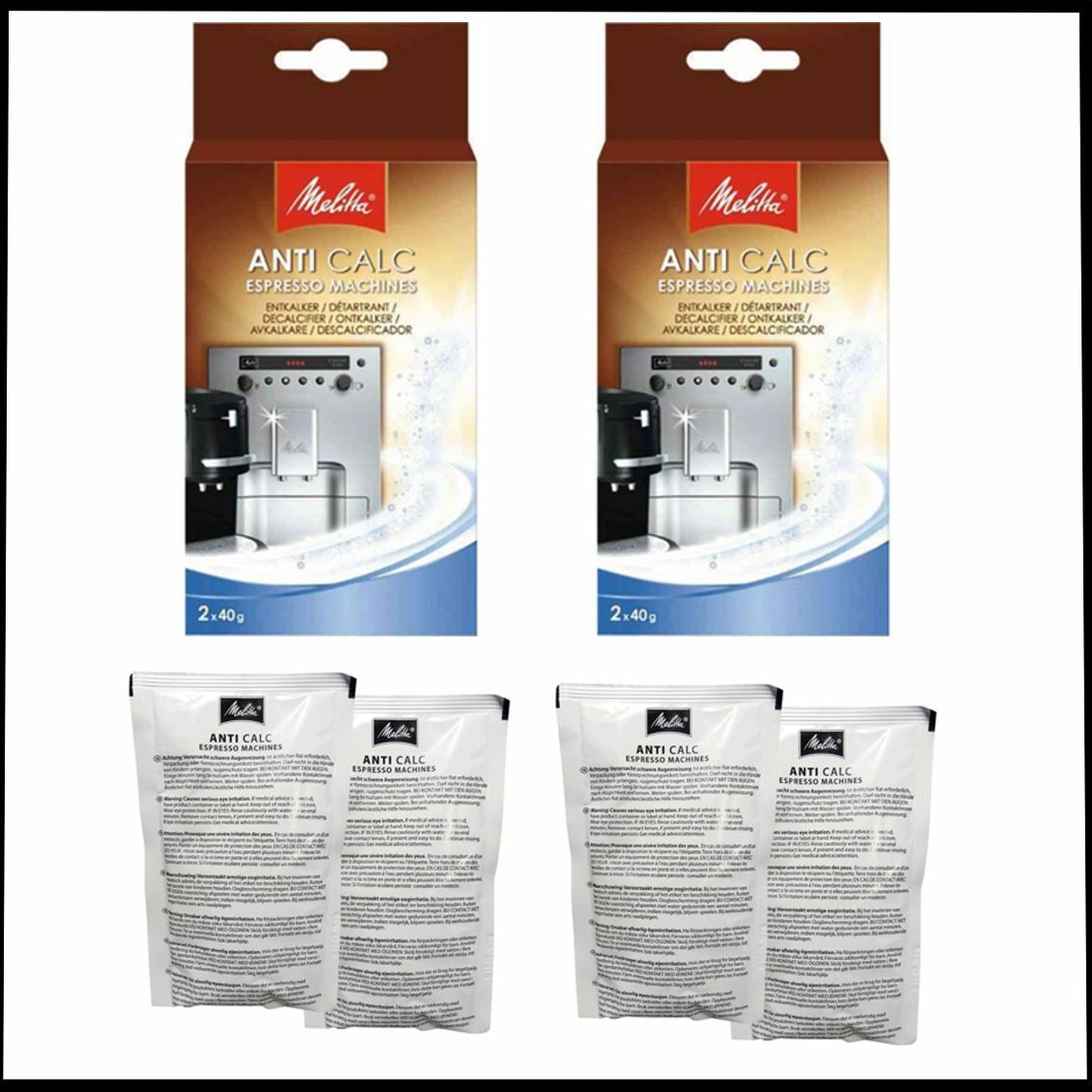 GENUINE MELITTA ANTICALC ESPRESSO MACHINE MAKER DESCALER DECALCIFIER