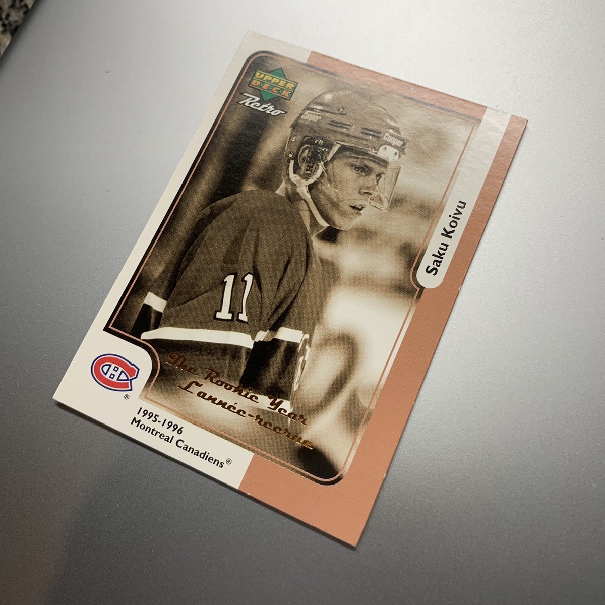 Upper Deck Mcdonald's Retro The Rookie Year Saku Koivu Montreal