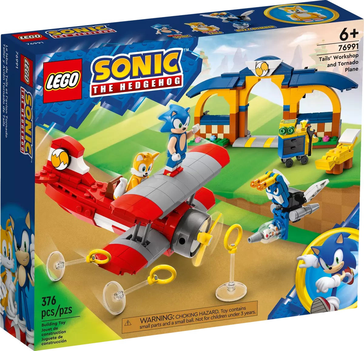 LEGO® Sonic the Hedgehog™ Tails' Workshop and Tornado Plane 76991