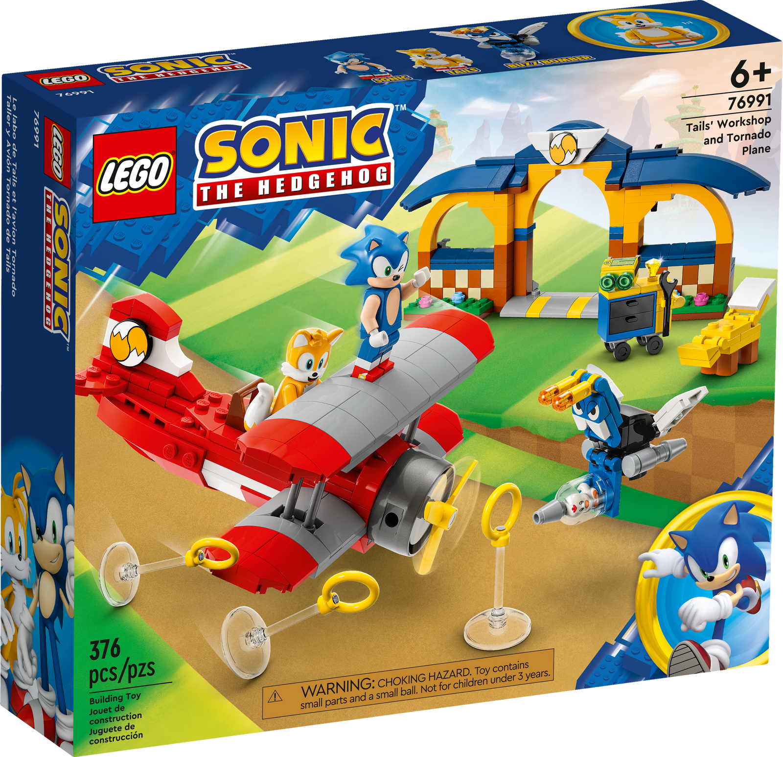 LEGO Sonic The Hedgehog Tails' Workshop and Tornado Plane 76991 Building  Toy Set, Airplane Toy with 4 Sonic Figures and Accessories for Creative  Role Play, Gift for 6 Year Olds who Love Gaming : Toys & Games 