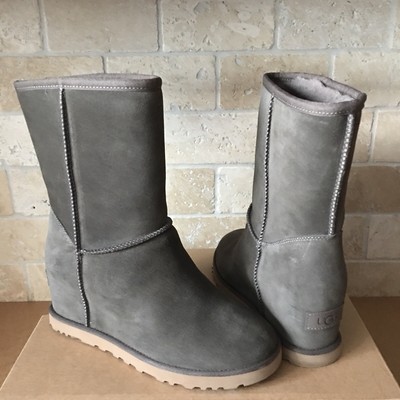 wide calf leather boots size 9