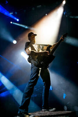 Dave Farrell Phoenix of Linkin Park at the Carnivores Tour on Au- 2014 Photo 1