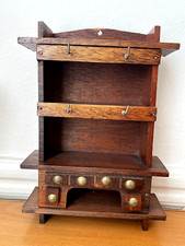 Magnifique Miniature Meuble Maison de poupée en Bois vaisselle casserole H=22cm