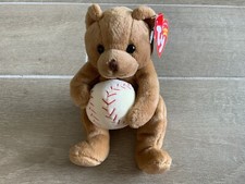 NWT VTG TY Beanie Babies Shortstop Handmade Baseball 6  2005