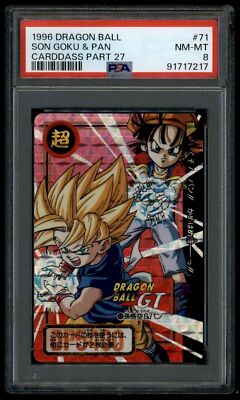 Dragon Ball Japanese Carddass 27 071 Son Goku & Pan #71 1996 PSA 8