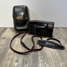 Canon Sure Shot Supreme 35mm Point Shoot Film Camera With Strap Case - READ