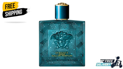 Versace Eros Men's Eau de Parfum   3.4 Oz | Brand New in Box Bold & Long-Lastin